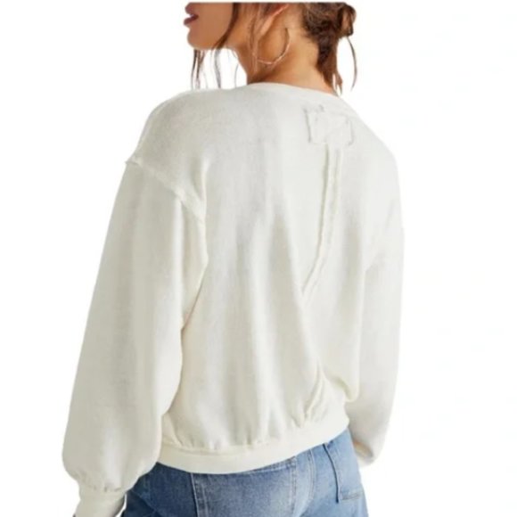 NWT Free People Anyway Tee / Gardenia - Picture 4 of 5